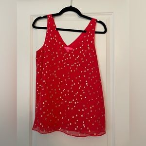 Red and gold Lilly Pulitzer tank top